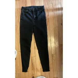 American Eagle Jeans Size 2 Short Black Curvey High Rise Jeggings